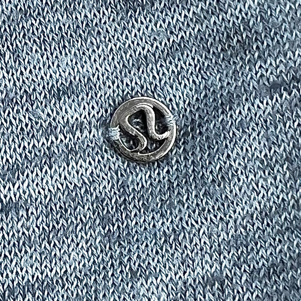 Lululemon Calm and Collected Wrap Heathered Sailboat Classic Navy Size Medium - Picture 7 of 16
